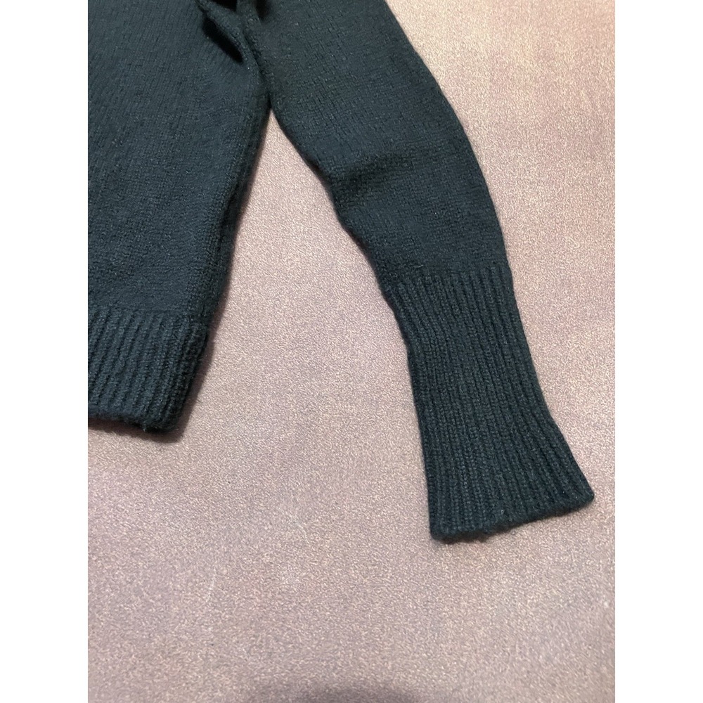Le Kasha $900 Black 100% Organic Cashmere Black Turtleneck Sweater Size S/M - Picture 4 of 11